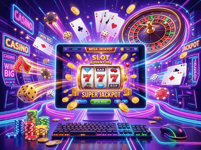 Luxury Lonestar Casino gaming interface with golden slots and royal purple atmosphere